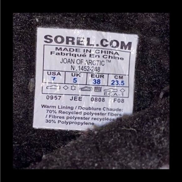 ☃️❄️Sorel Joan of Arctic Boots lined Winter Snow Faux Fur Lined Waterproof Brown - Picture 11 of 11